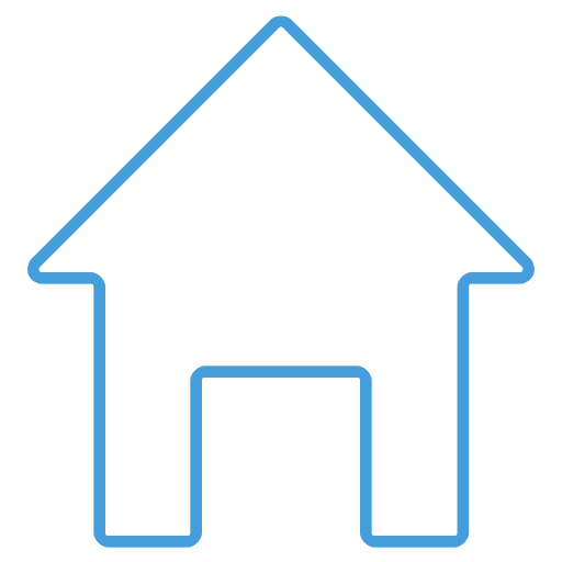 512x512 Blue, Free, Home, Outline, Ui Icon