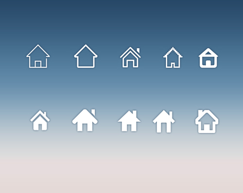 500x396 Home Icons Creative Design Material Free Download