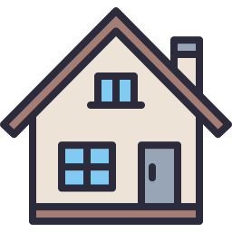 256x256 Home Icon Outline Filled