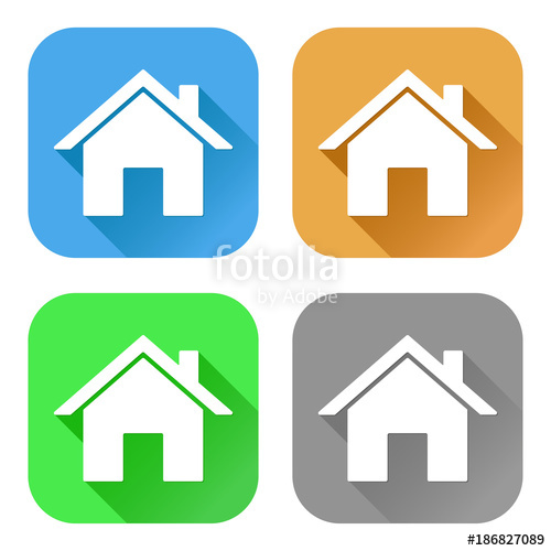 500x500 Home Icons Set Of Colored Signs Stock Image And Royalty Free