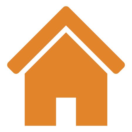 450x450 Vector Illustration Of Home Icon In Orange Freestock Icons