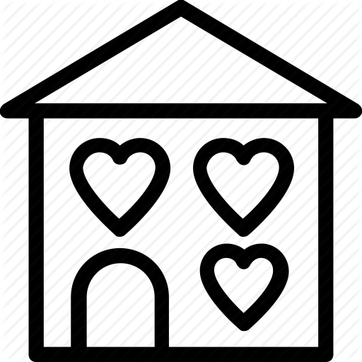 512x512 Happy Family, Happy Home, Heart Sign, House, Love Home Icon