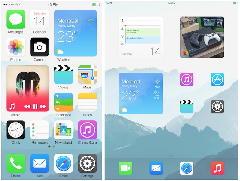 800x604 Home Screen Widget 'blocks' Imagined In New Ios Concept