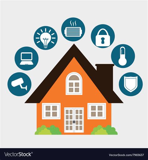 474x512 Smart House Icon Design Royalty Free Vector Image, Home Icons