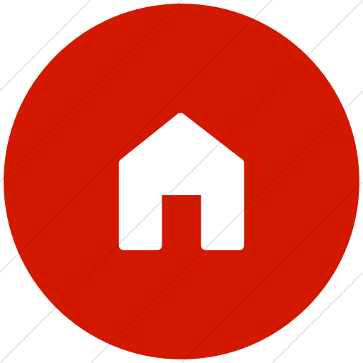 512x512 Iconsetc Flat Circle White On Red Foundation Home Icon