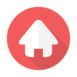 256x256 Red, Logo, Illustration, Symbol, Circle, Sign, Graphics, Icon