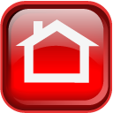 128x128 Red Home Icon