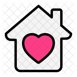 256x256 Home Icon Of Colored Outline Style