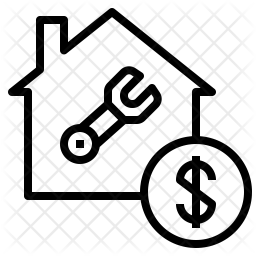 256x256 Home Improvement Loan Icon Of Line Style