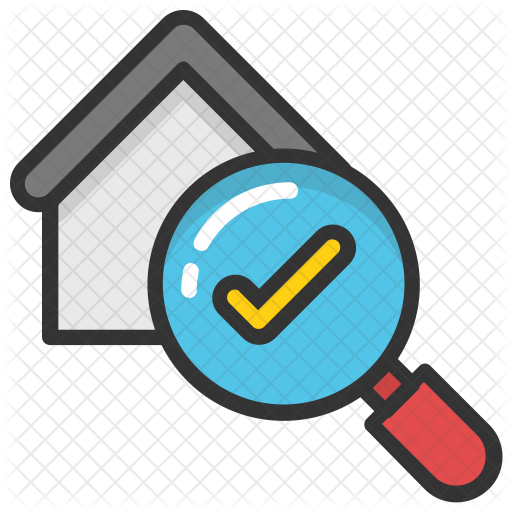 512x512 House Inspection Icon Of Colored Outline Style