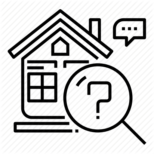 512x512 Estate, Home, House, Inspect, Inspection, Property, Search Icon