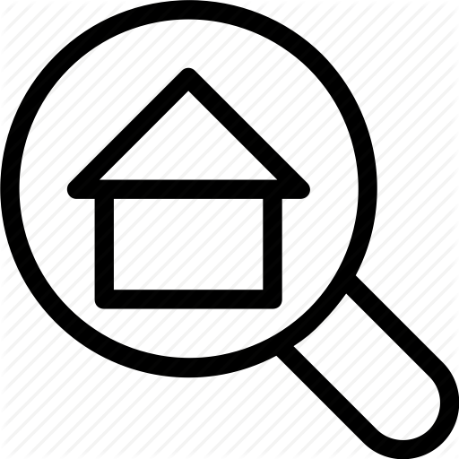 512x512 Find, Home, Inspection, Magnifier, Magnifying, Search Icon Icon