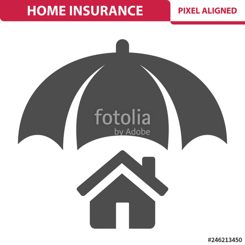 500x500 Home Insurance Icon Stock Image And Royalty Free Vector