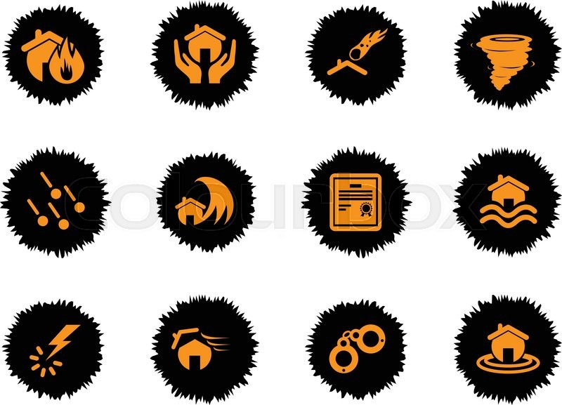 800x577 Home Insurance Icon For Web Sites And Stock Vector Colourbox