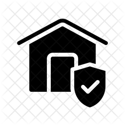 256x256 Home Insurance Icon Of Glyph Style