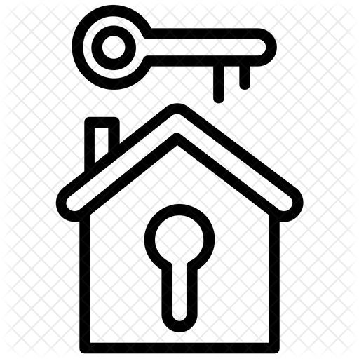 Home Key Icon Of Line Style 512x512 Home Key Icon Of Line Style