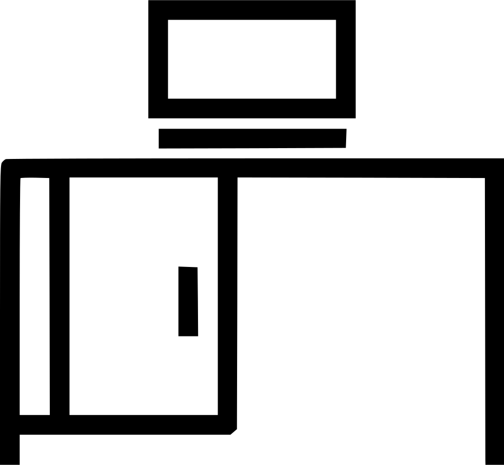 980x904 Desk Computer Furniture Home Office Png Icon Free Download