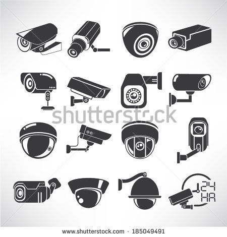 Cctv Icons, Surveillance Camera Icons Set 450x470 Cctv Icons, Surveillance Camera Icons Set
