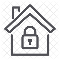 256x256 Home Security Icon Of Line Style