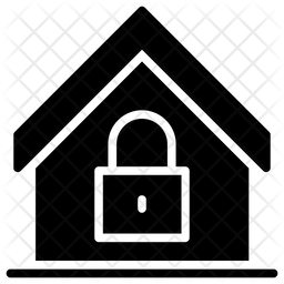 256x256 Home Security Icon Of Glyph Style