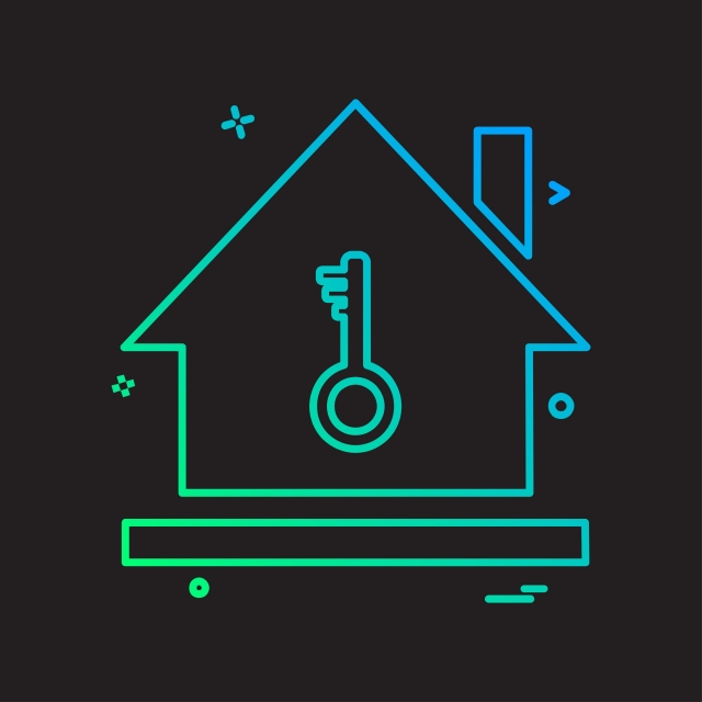 640x640 Secure Home Icon Design Vector, Home, Security, Icon Png