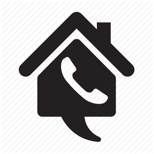 512x512 Home, House, Phone, Phone Call, Realtor Agency, Service, Talk Icon