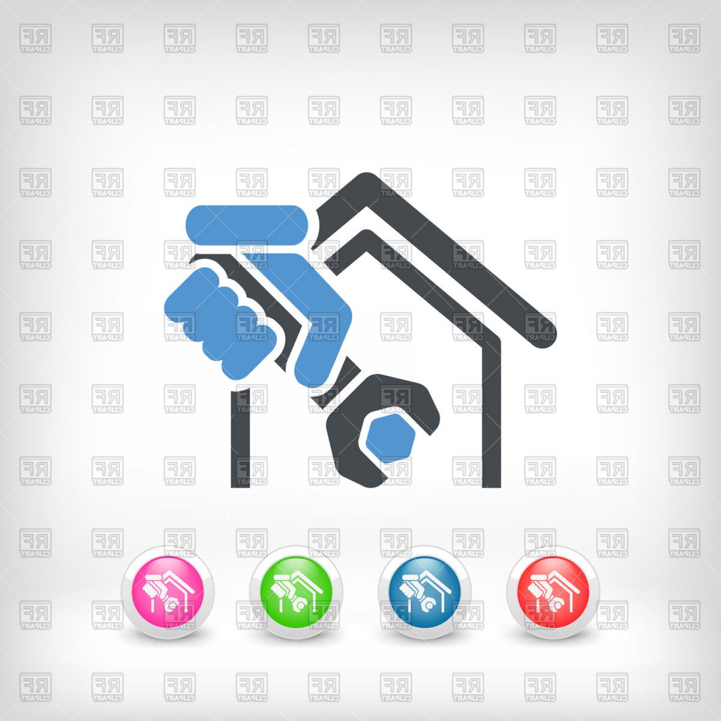 1440x1440 Home Professional Services Icon Vector Clipart Soidergi