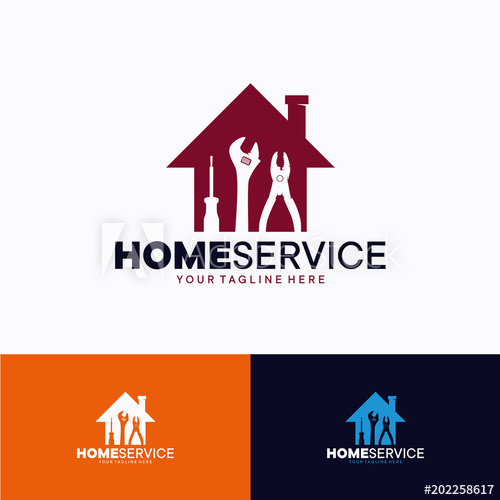 500x500 Home Service Logo Template Design Creative Vector Emblem