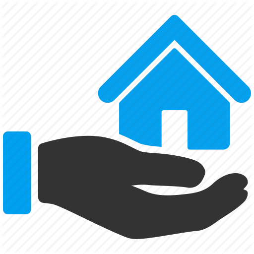 512x512 Building, Company, Hand, Home, House, Real Estate, Service Icon