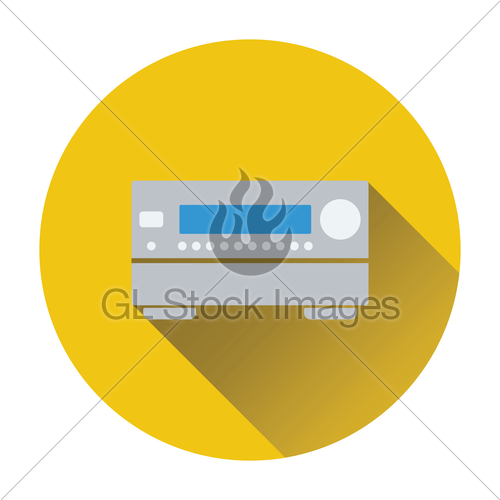 500x500 Home Theater Receiver Icon Gl Stock Images