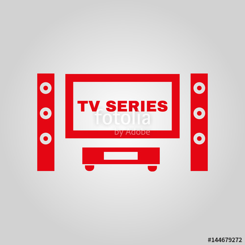 500x500 Tv Series Icon Tv And Home Theater, Cinema Symbol Flat Design