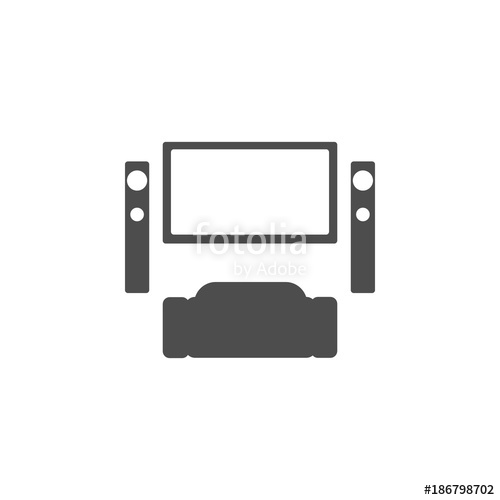 500x500 Home Theater Icon Cinema Element Icon Premium Quality Graphic