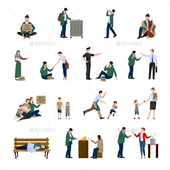 590x590 Homeless Icons Set Ui Style