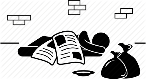 512x277 Beggar, Homeless, Poor, Poverty, Sleeping, Street, Tramp Icon