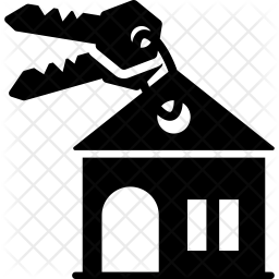 House Key Icon Of Glyph Style 256x256 House Key Icon Of Glyph Style