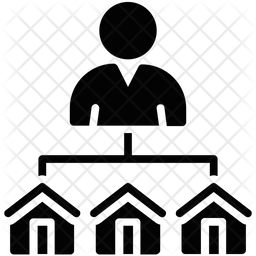 Estate Broker Icon Of Glyph Style 256x256 Estate Broker Icon Of Glyph Style