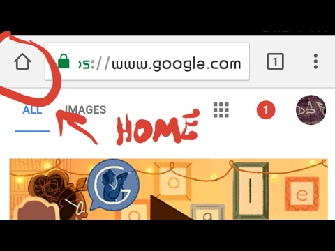 480x360 Android Google Chrome Homepage Button In App