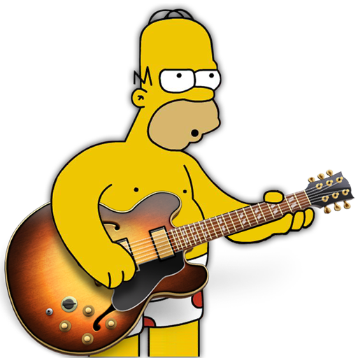512x512 Garage Band Homer Icon Simpsons Iconset Gordon Irving
