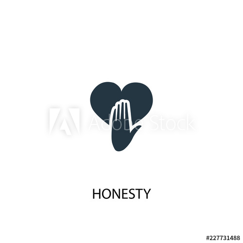 500x500 Honesty Icon Simple Element Illustration Honesty Concept Symbol