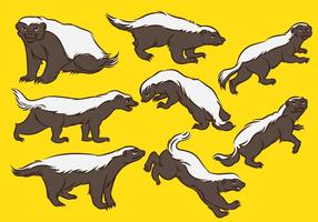 286x200 Honey Badger Free Vector Art