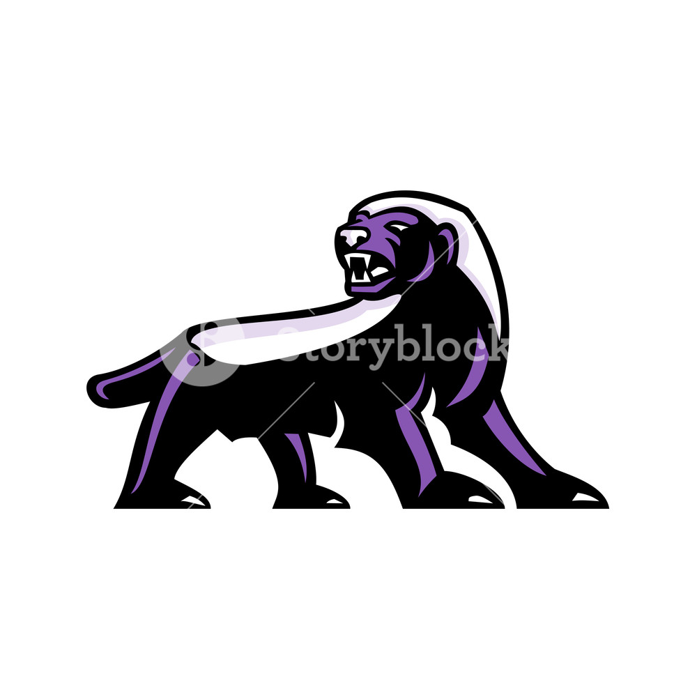 1000x1000 Mascot Icon Illustration Showing Full Body Of Angry And Aggressive