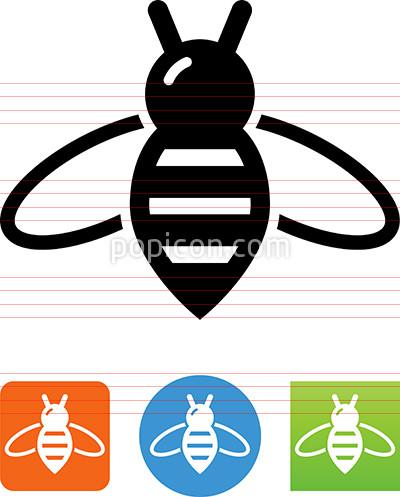 400x497 Vector Honey Bee Icon