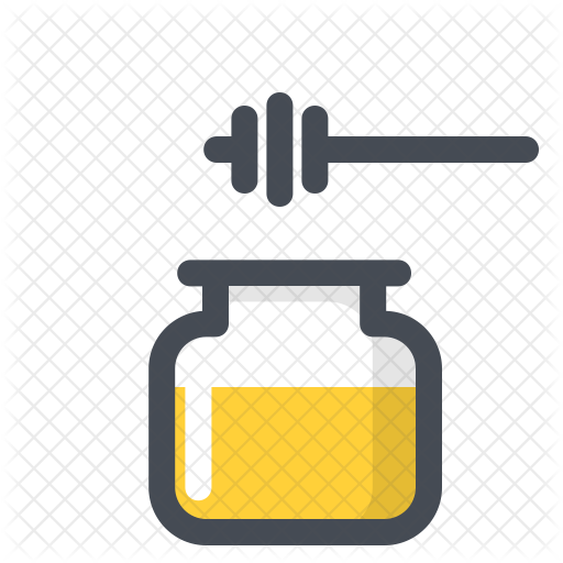 512x512 Honey Icon Of Colored Outline Style