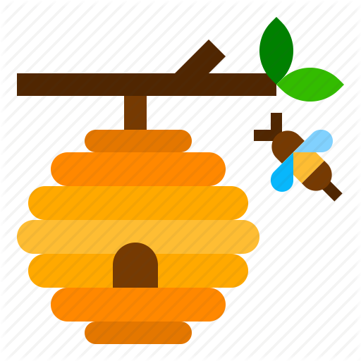 512x512 Bee, Beehive, Farm, Honey Icon