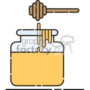 300x300 Honey Vector Flat Icon Design Clipart Royalty Free Gif, Png