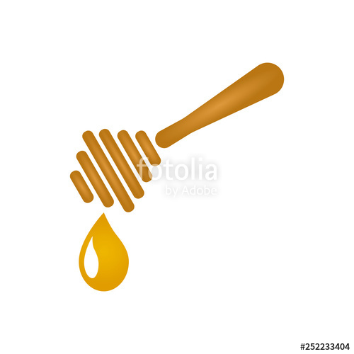 500x500 Dripping Honey Honey Ladle Spa Therapy Icon Spa Icon Element