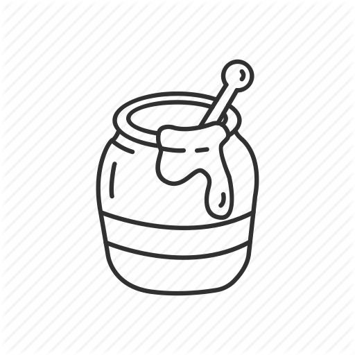 512x512 Bee, Food, Honey, Honey Pot, Jar, Pot, Sweet Icon