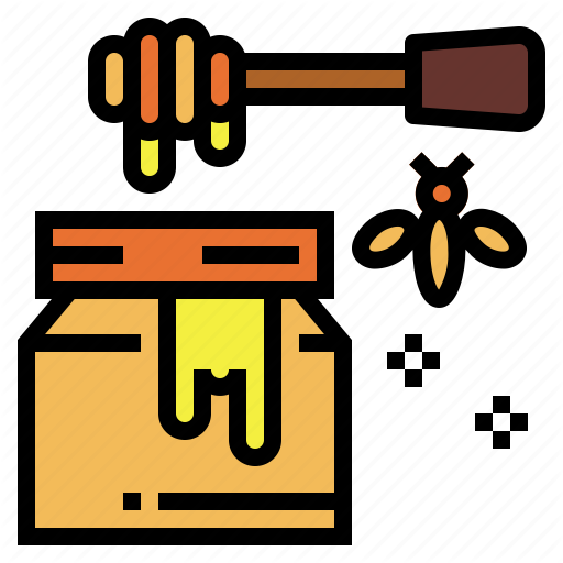 512x512 Bee, Honey, Pot, Sweet Icon