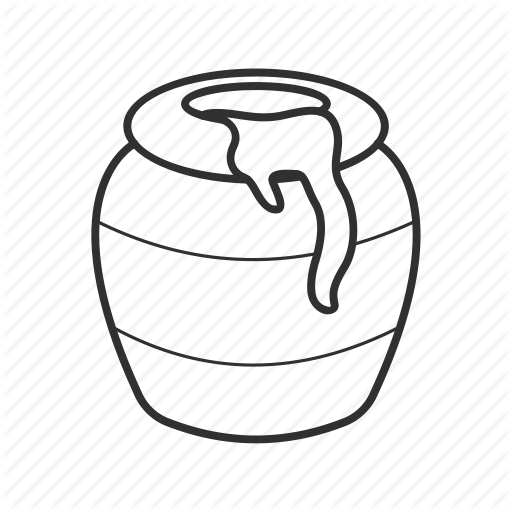 512x512 Bees, Emoji, Honey, Honey Bee, Honey Jar, Honey Pot, Pot Icon