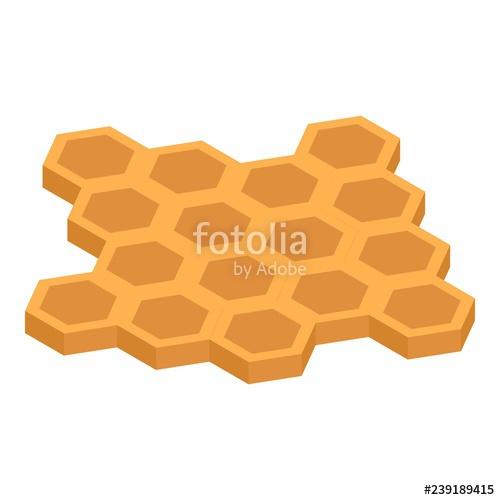 500x500 Honeycomb Icon Isometric Of Honeycomb Vector Icon For Web Design